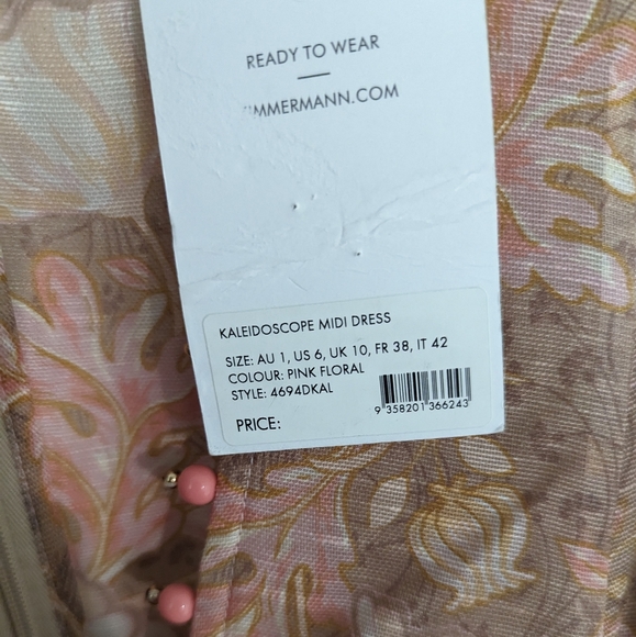 Zimmermann Kaleidoscope Belted Midi-Dress - Picture 2 of 10